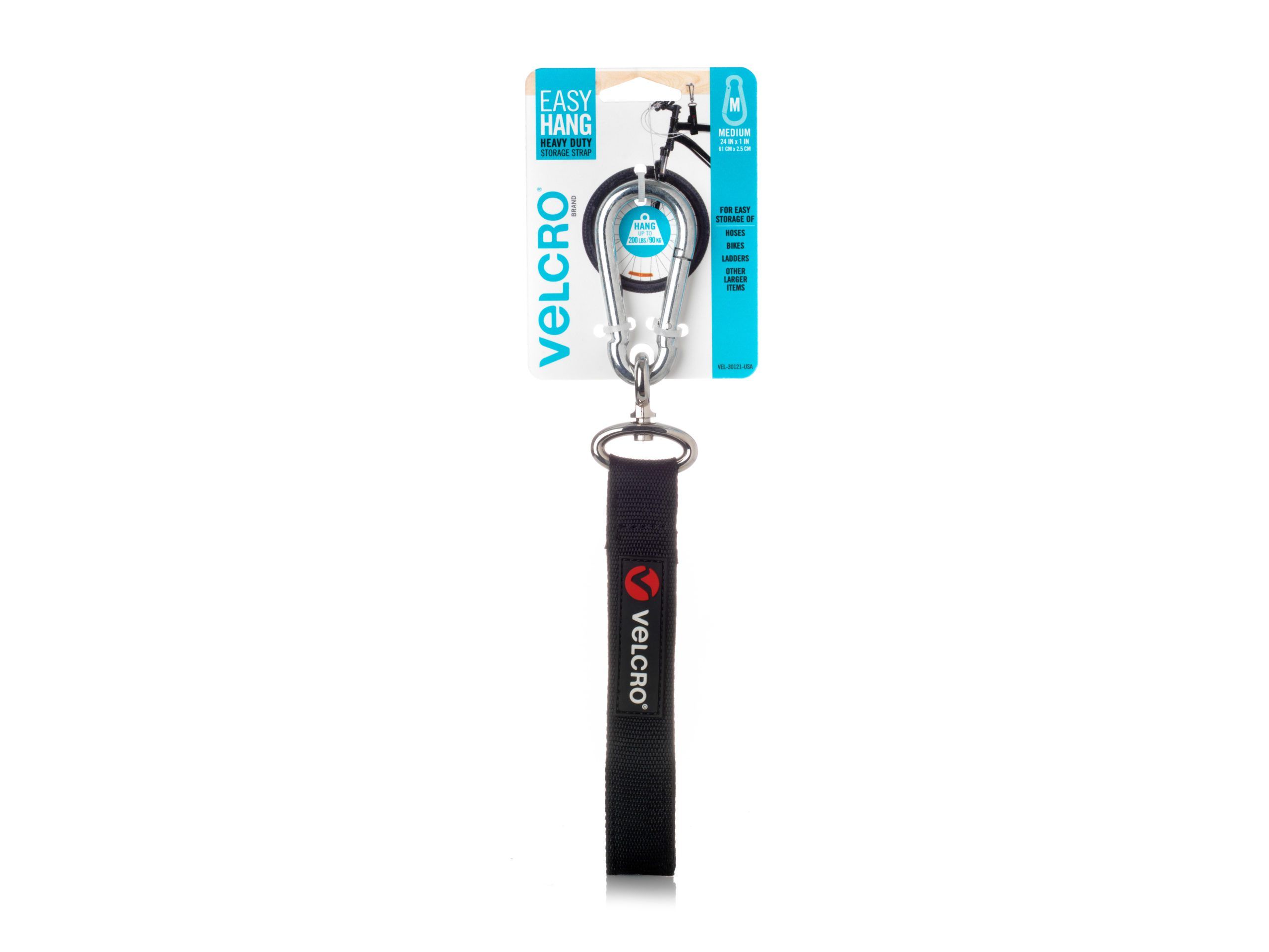 VELCRO Brand Easy Hang Straps with Heavy Duty Carabiner